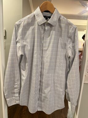 Banana Republic Plaid Dress Shirt - Grant Fit non iron